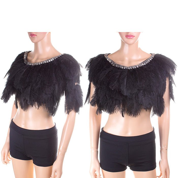 Feather Epaulette Necklace