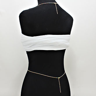 Gold Cross Necklace Body Chain