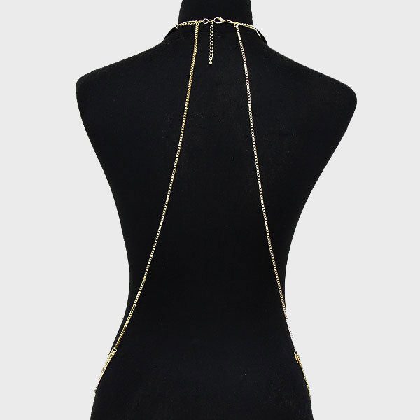 Criss Crossed Necklace Body Chain