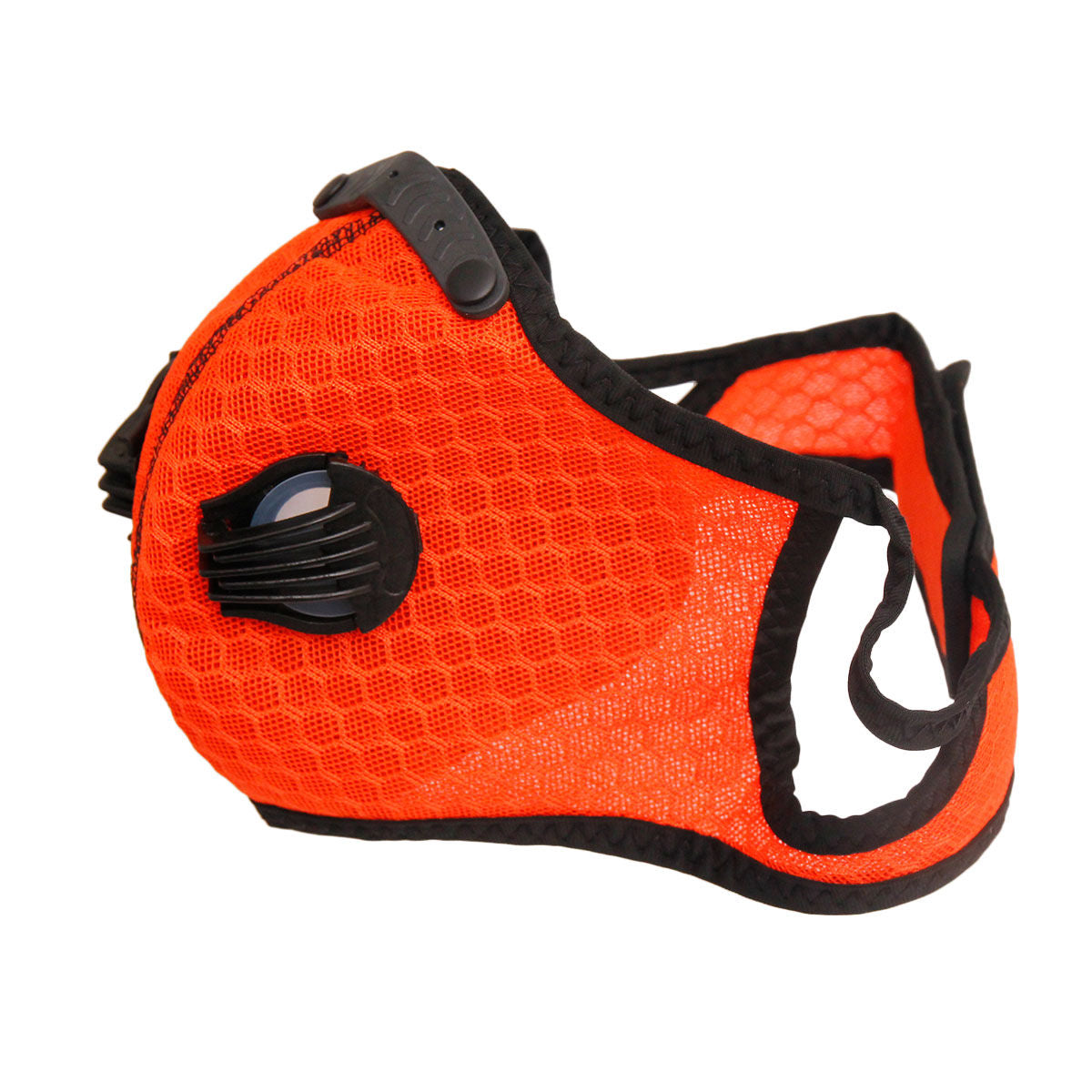 Orange Mesh Sports Mask