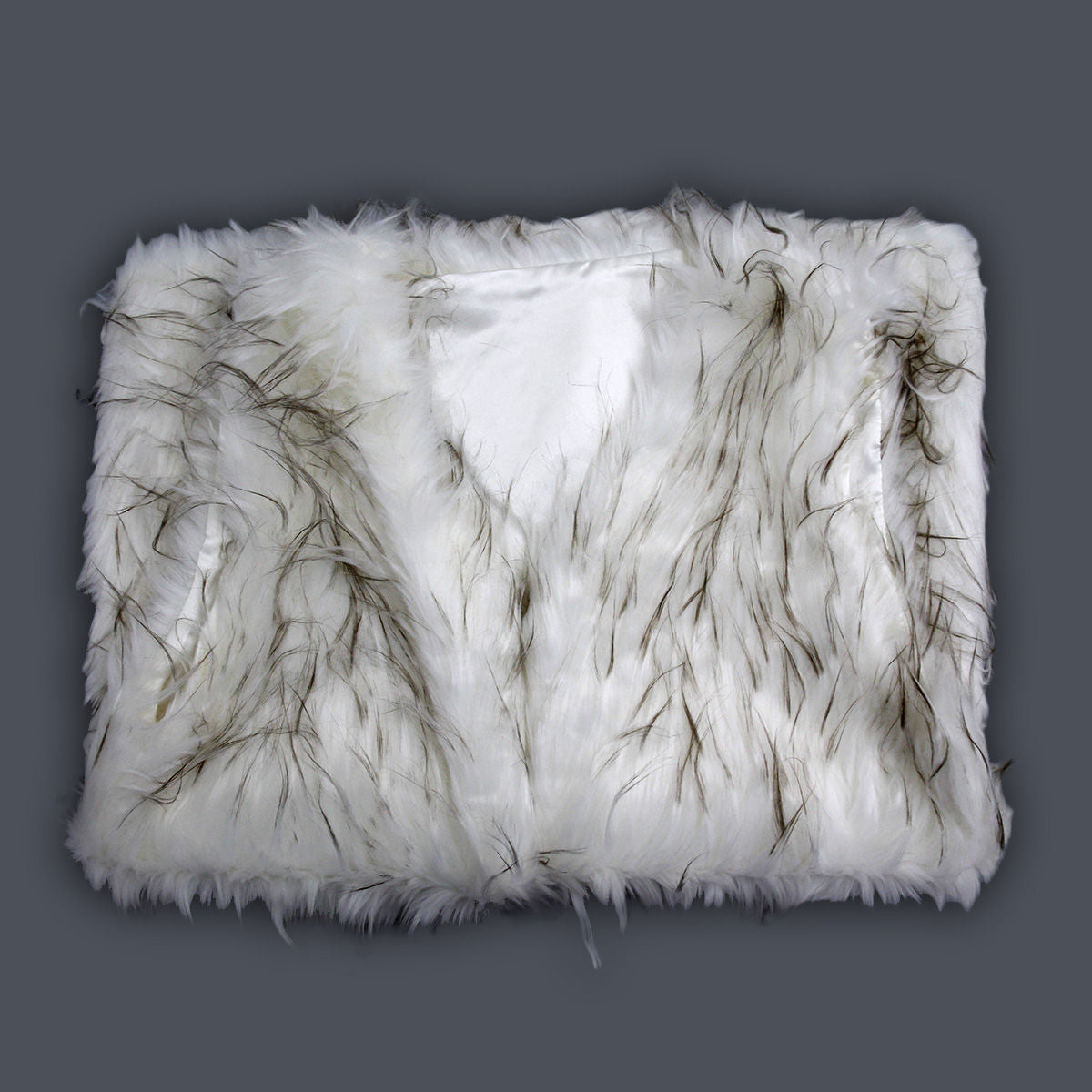 White Faux Fur Fashion Vest