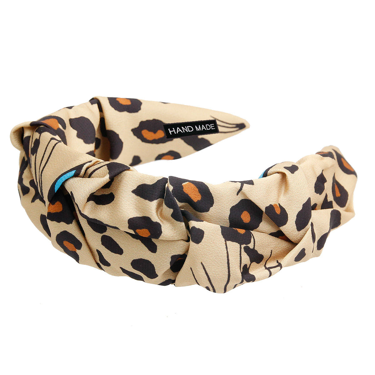 Ultrasoft Gold Leopard Print Headband