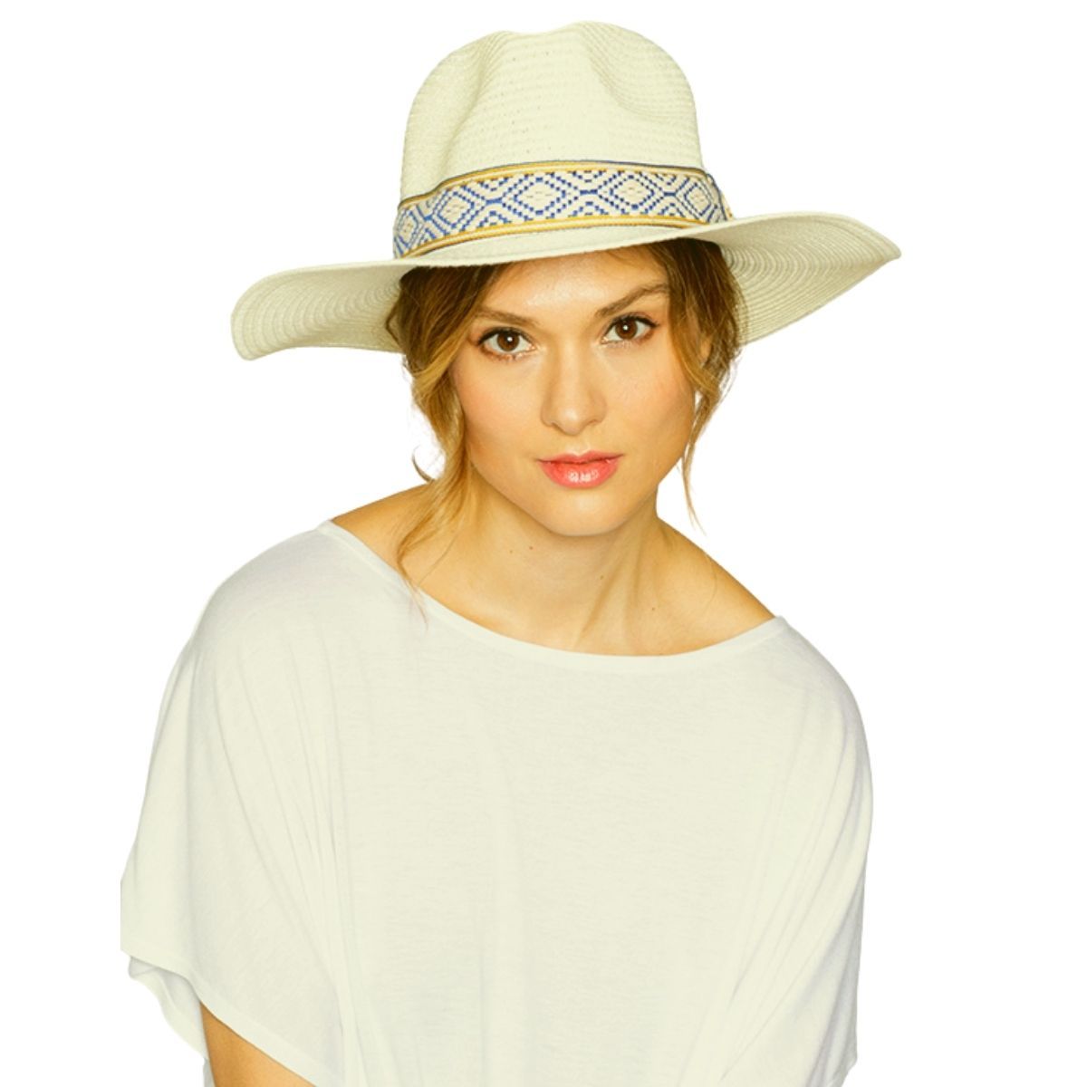 White Red Striped Bow Fedora display picture 1