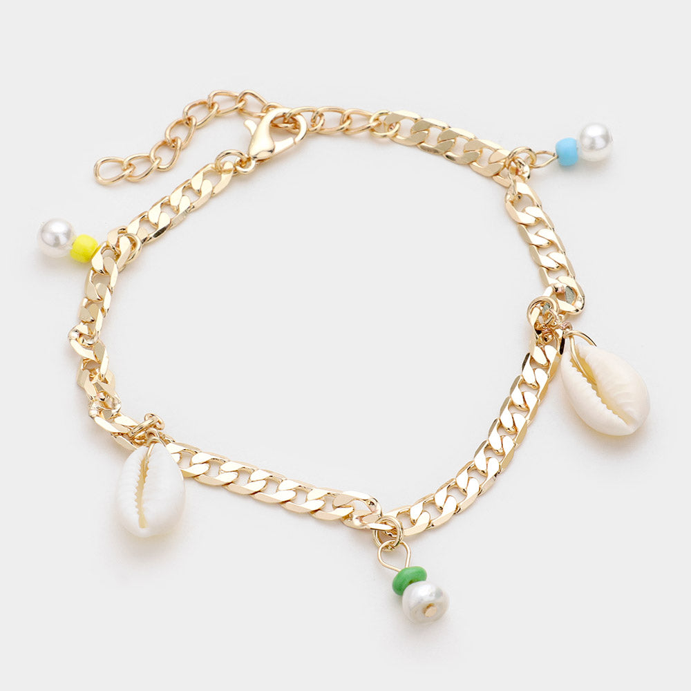 iLLASPARKZ Puka Shell Chain Anklet