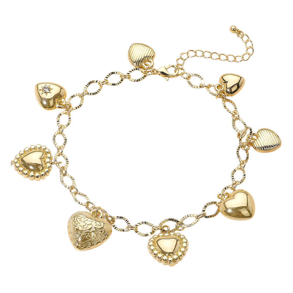 iLLASPARKZ Heart Charm Station Anklet