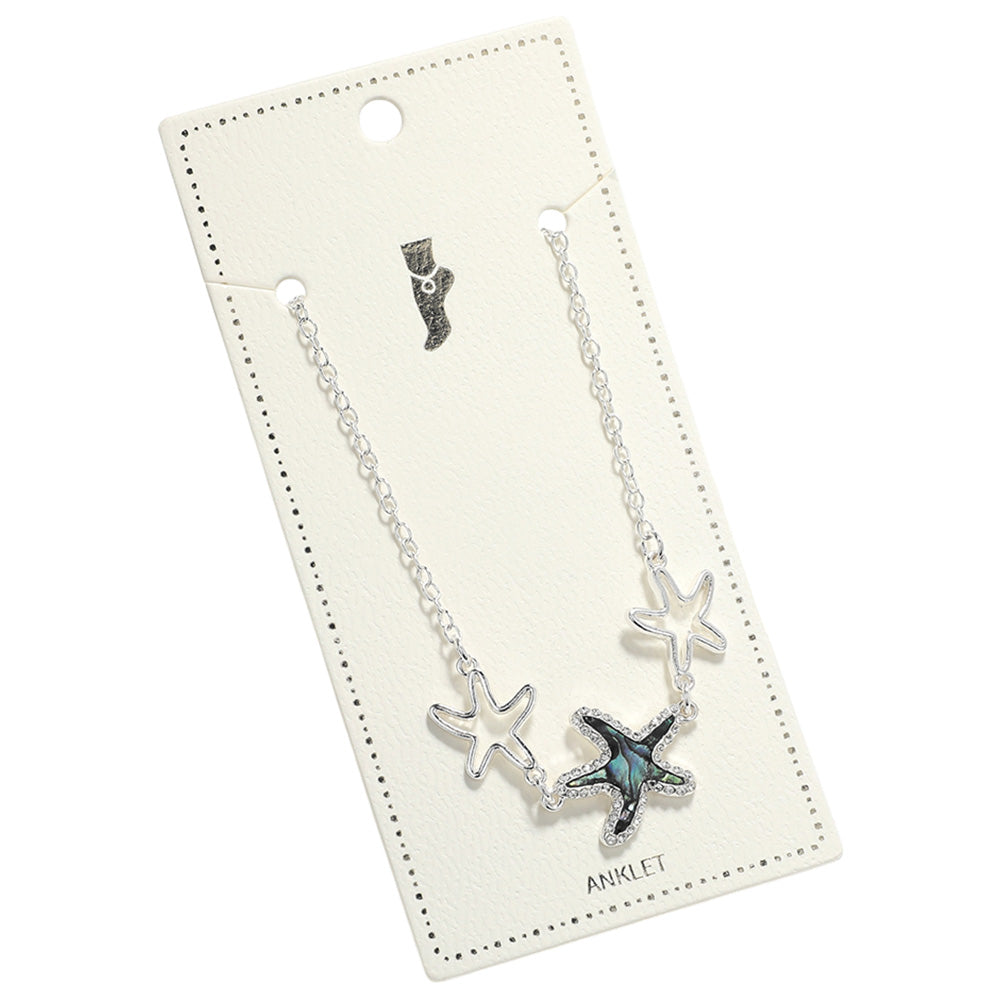 iLLASPARKZ Abalone Starfish Pointed Anklet