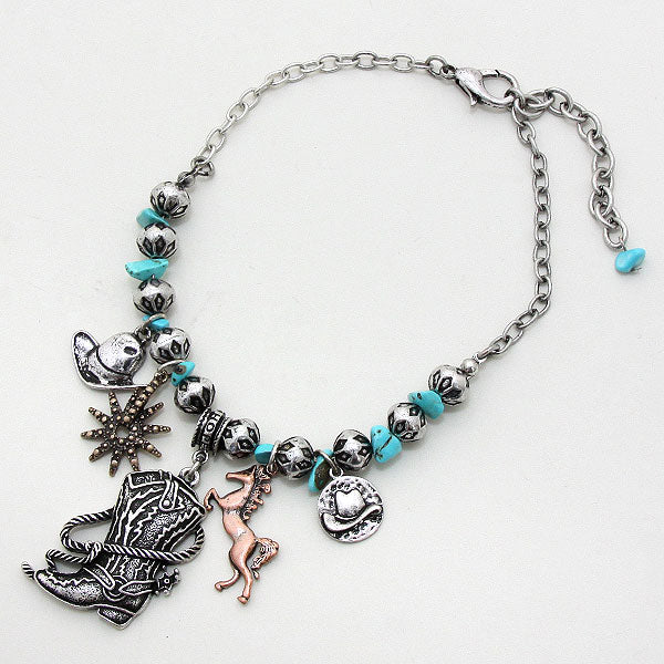 iLLASPARKZ Texas Cowboy Shoe Anklet