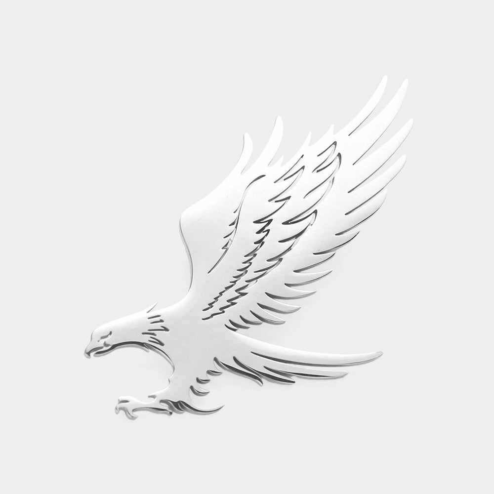 iLLASPARKZ Stainless Steel Cutout Eagle Pin Brooch