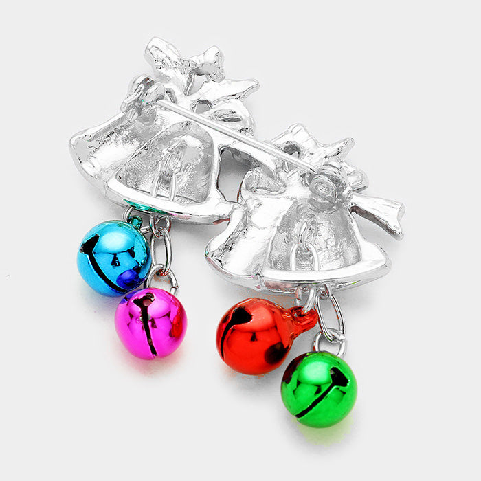 iLLASPARKZ Enamel Christmas Jingle Bell Pin Brooch