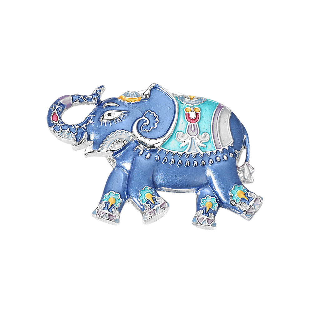 iLLASPARKZ Colored Metal Elephant Magnetic Brooch