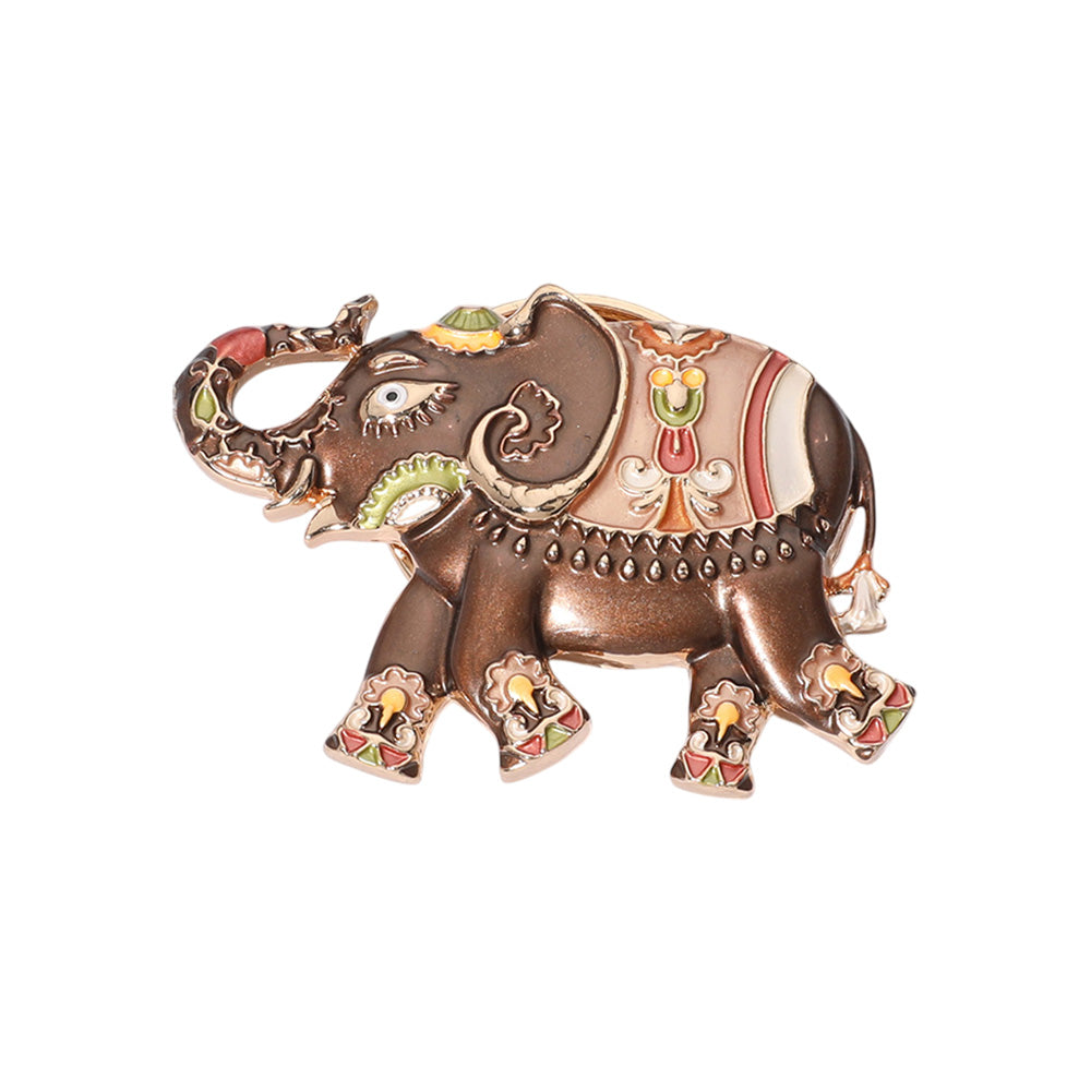 iLLASPARKZ Colored Metal Elephant Magnetic Brooch