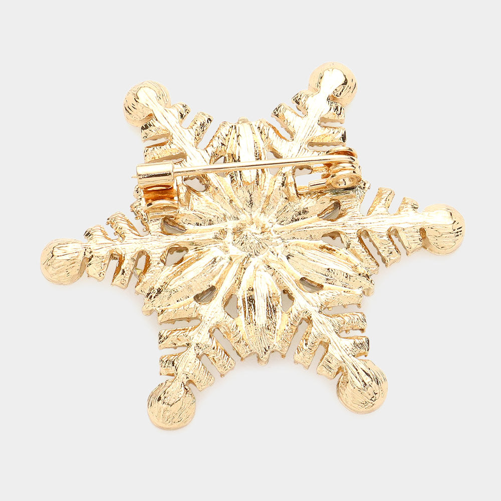 iLLASPARKZ Floral Snowflake Pin Brooch