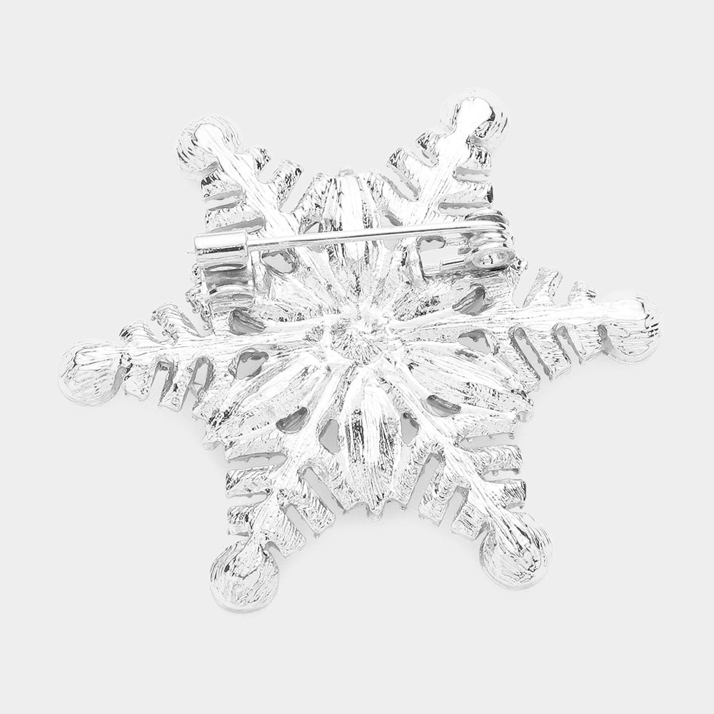 iLLASPARKZ Floral Snowflake Pin Brooch