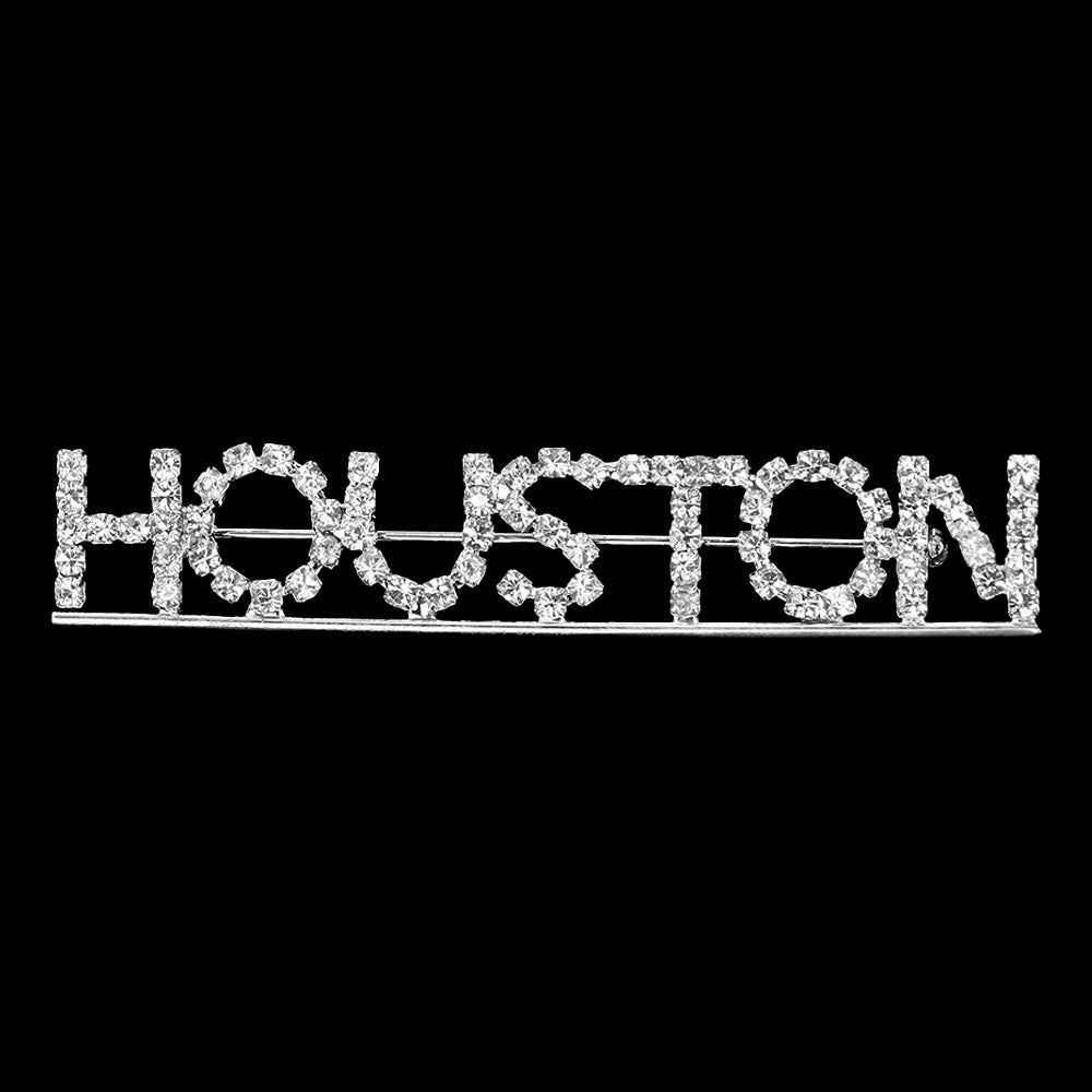 iLLASPARKZ Houston Rhinestone Pin Brooch