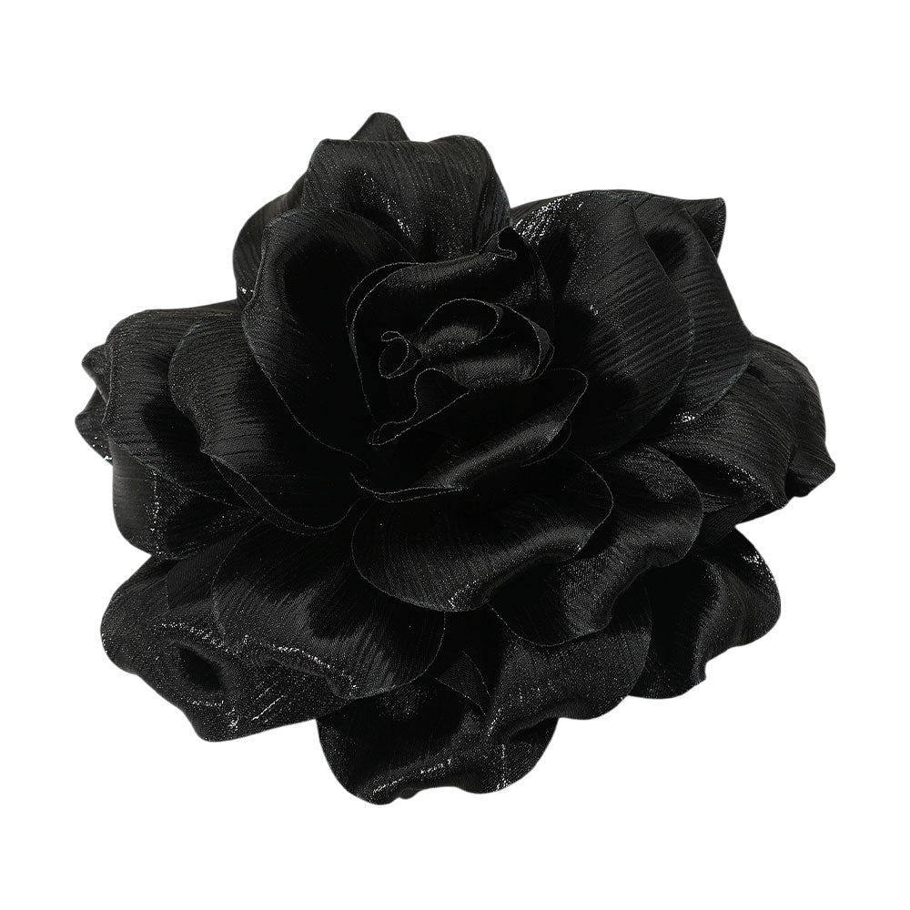 iLLASPARKZ Metallic Fabric Flower Pin Brooch / Hair Clip / Hair Band / Bracelet