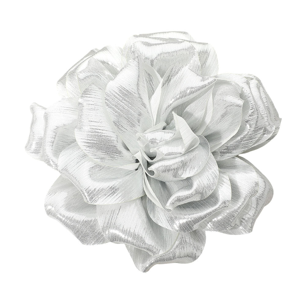 iLLASPARKZ Metallic Fabric Flower Pin Brooch / Hair Clip / Hair Band / Bracelet