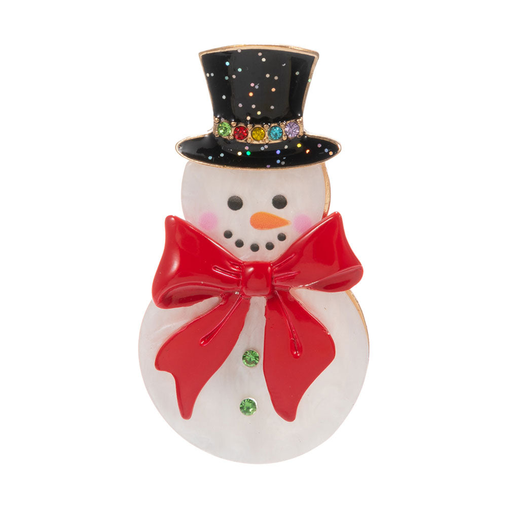 iLLASPARKZ Holiday Snowman Pin Brooch