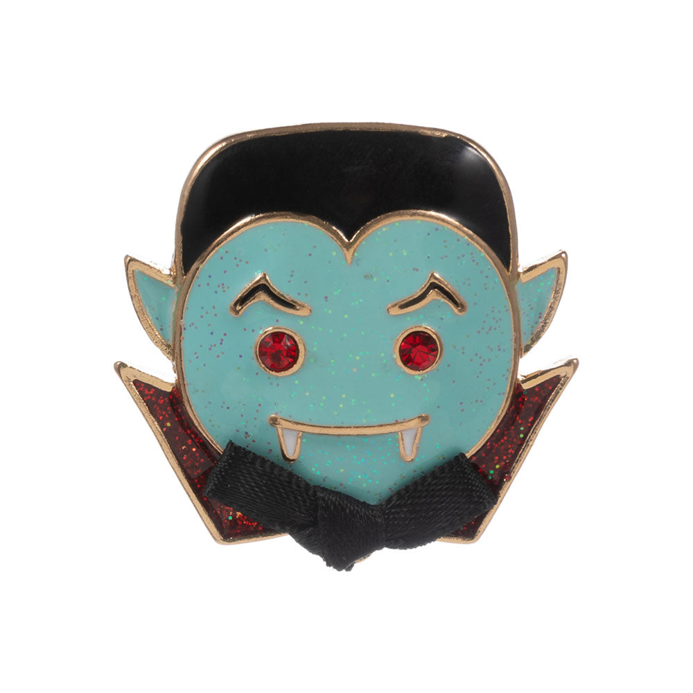 iLLASPARKZ Halloween Dracula Face Pin Brooch
