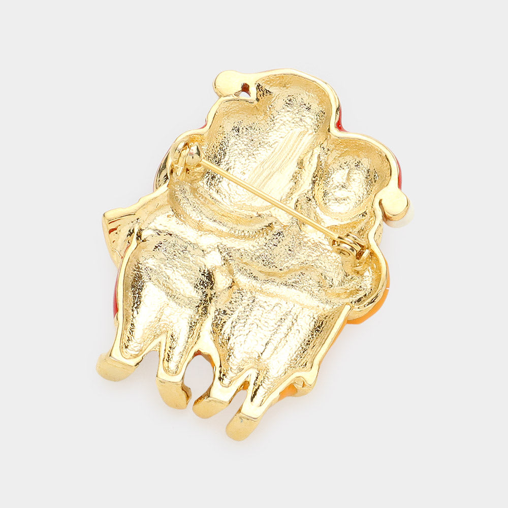 iLLASPARKZ Enamel Santa Claus Pin Brooch