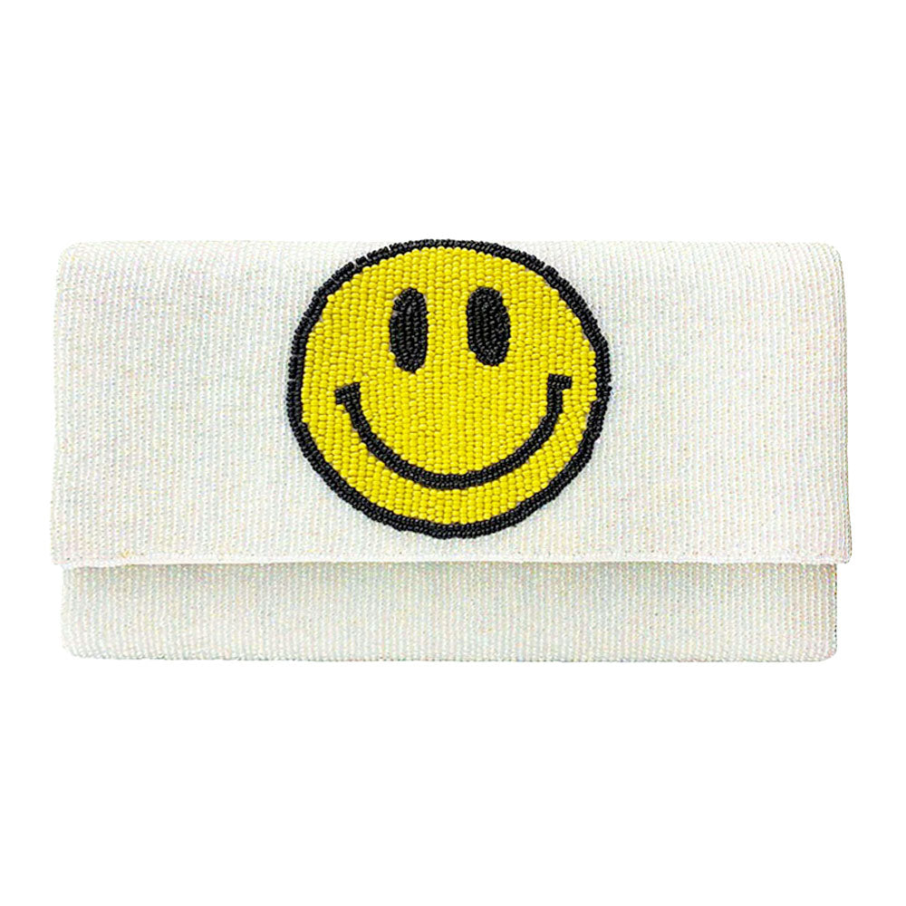 iLLASPARKZ Beaded Smile Clutch / Crossbody Bag