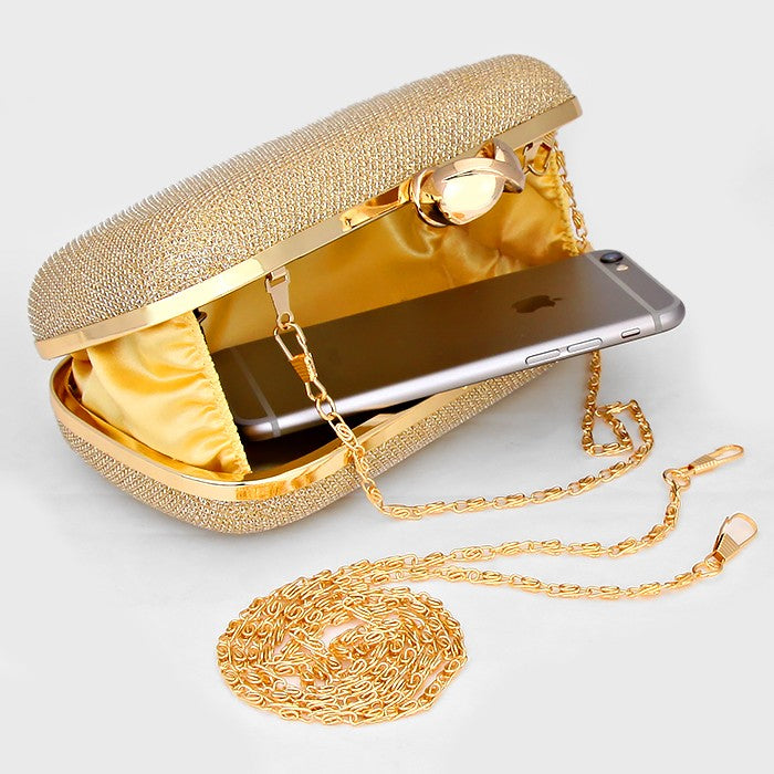iLLASPARKZ Glitter Clutch Bag with Chain Strap