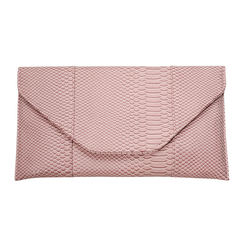 iLLASPARKZ Snake Skin Patterned Envelope Clutch / Shoulder Bag
