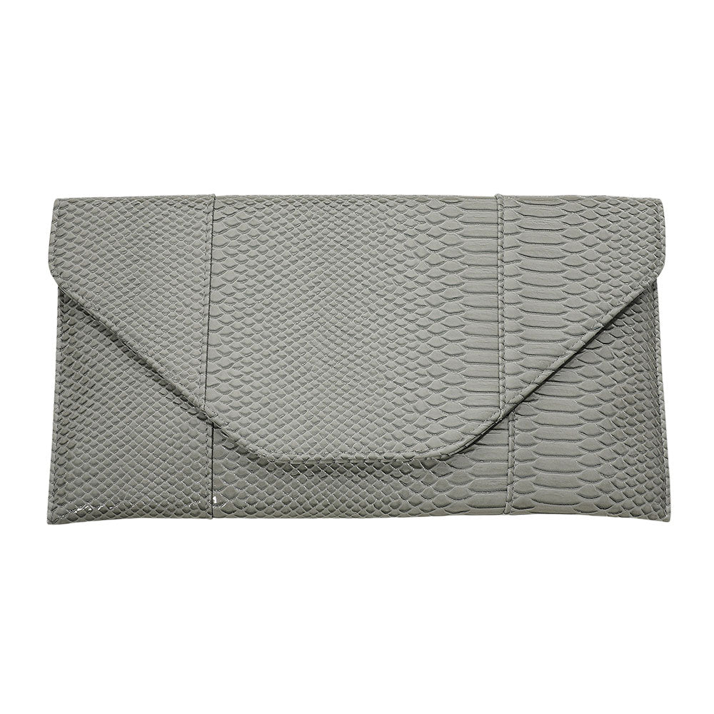 iLLASPARKZ Snake Skin Patterned Envelope Clutch / Shoulder Bag