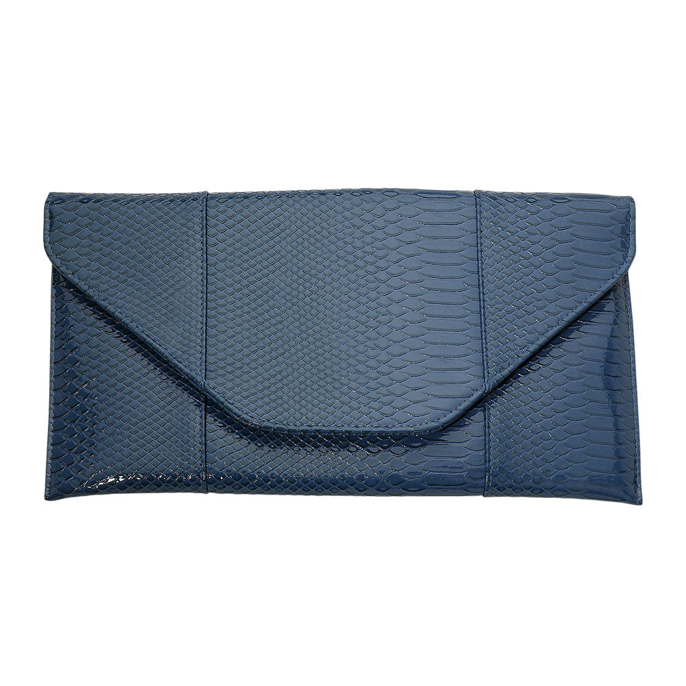 iLLASPARKZ Snake Skin Patterned Envelope Clutch / Shoulder Bag