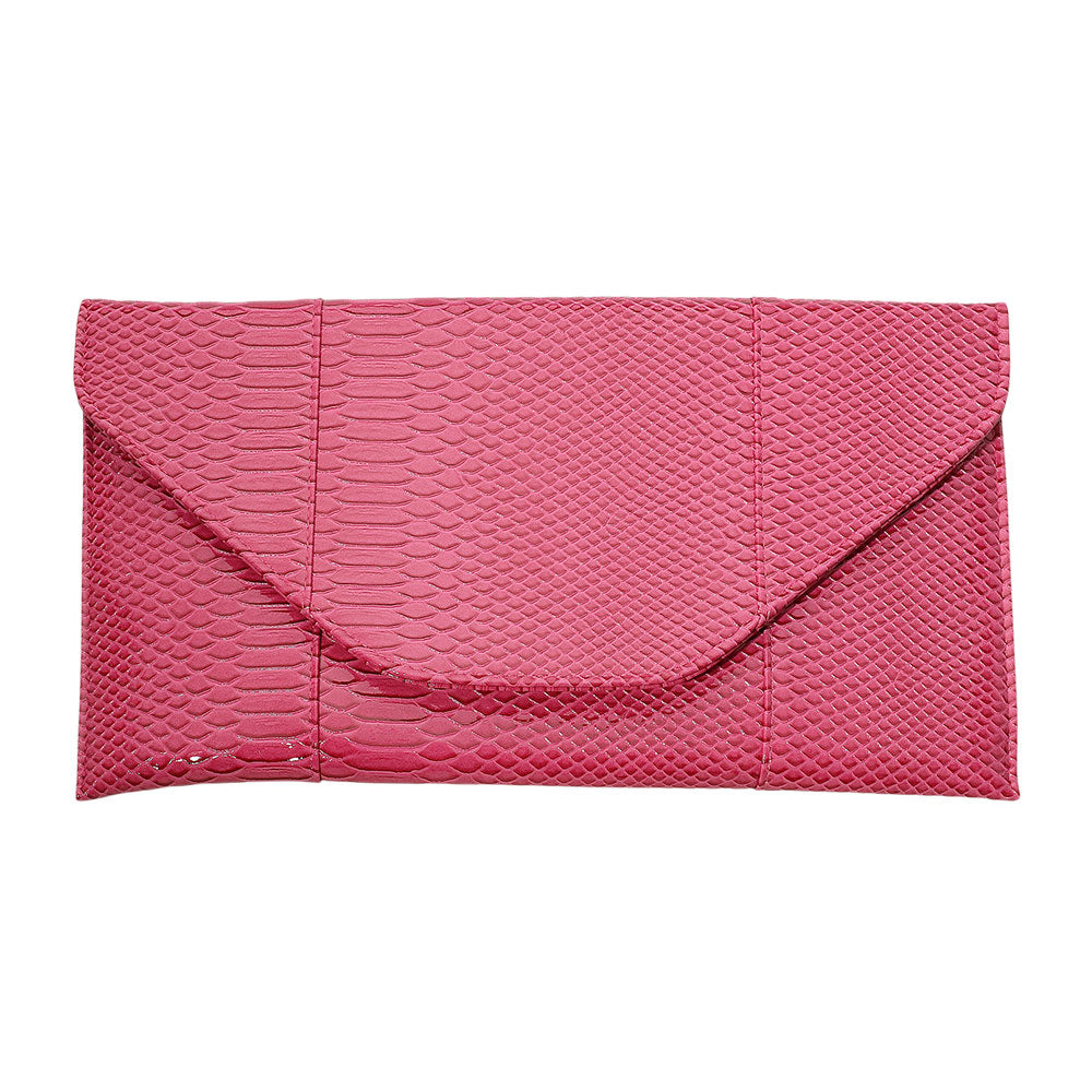 iLLASPARKZ Snake Skin Patterned Envelope Clutch / Shoulder Bag
