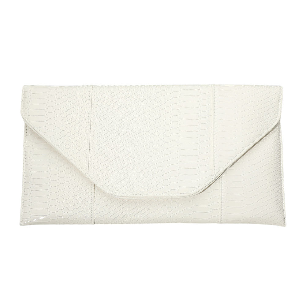 iLLASPARKZ Snake Skin Patterned Envelope Clutch / Shoulder Bag