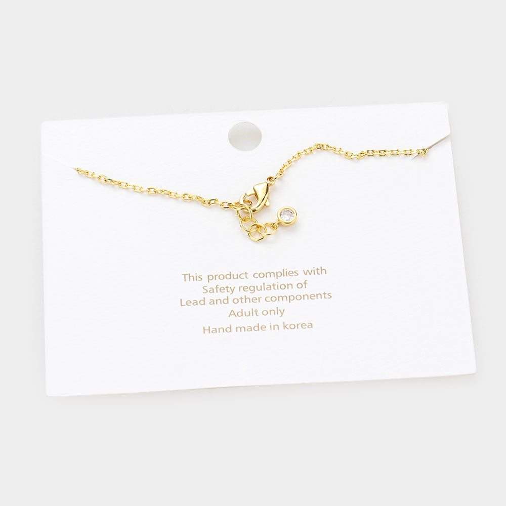 iLLASPARKZ -P- Gold Dipped Metal Initial Monogram Charm Bracelet