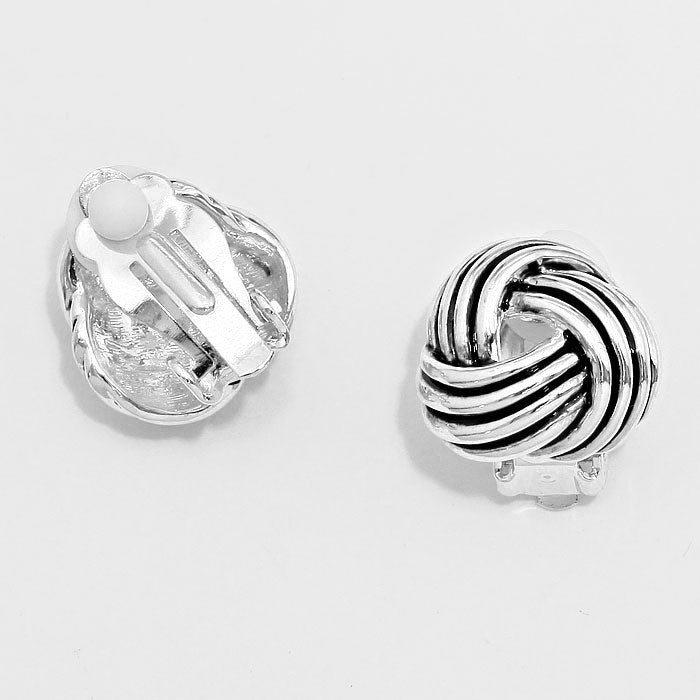 iLLASPARKZ Love Knot Clip on Earrings