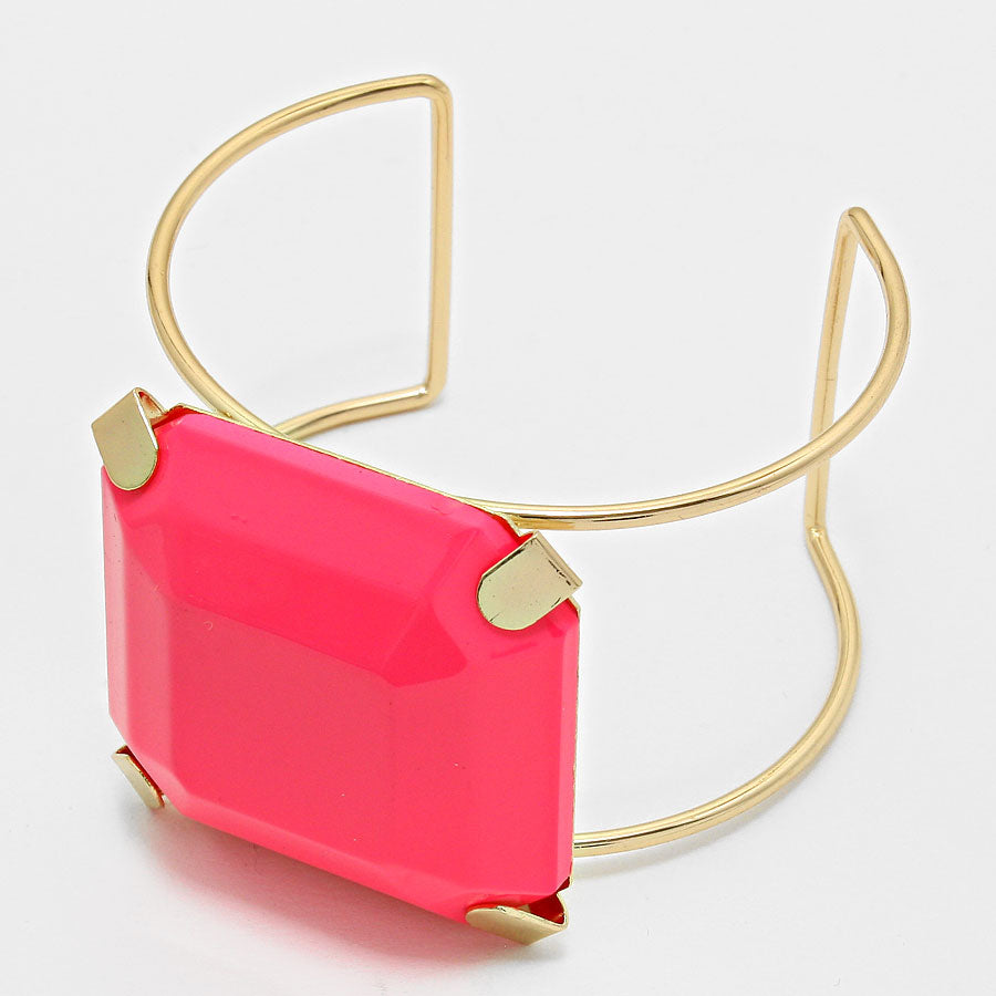 iLLASPARKZ Resin Block Cuff Bracelet