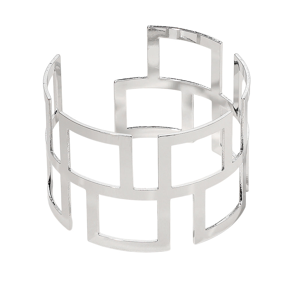 iLLASPARKZ Geometric Metal Cuff Bracelet