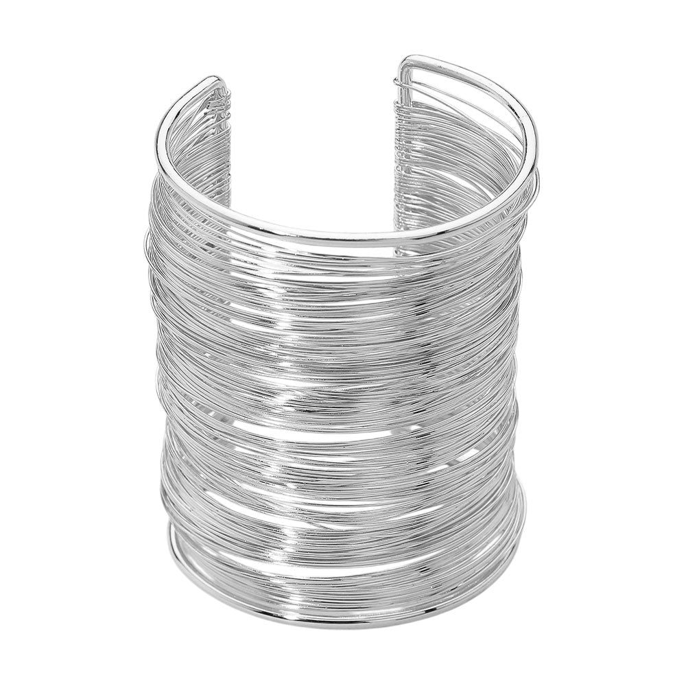 iLLASPARKZ Metal Wire Wide Cuff Bracelet