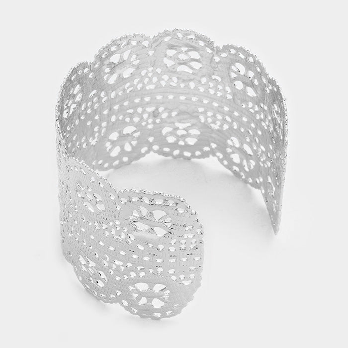 iLLASPARKZ Filigreed Metal Cuff Bracelet