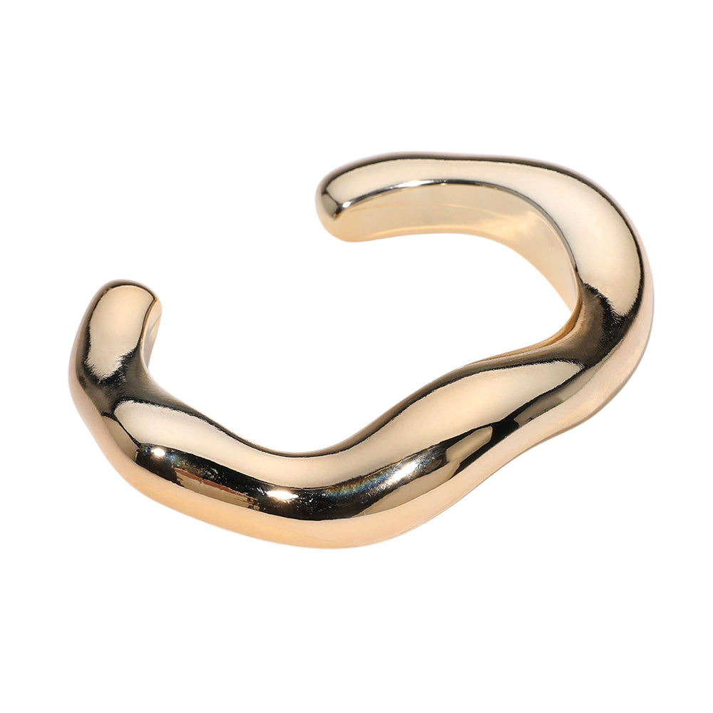 iLLASPARKZ Metal Wavy Dome Cuff Bracelet
