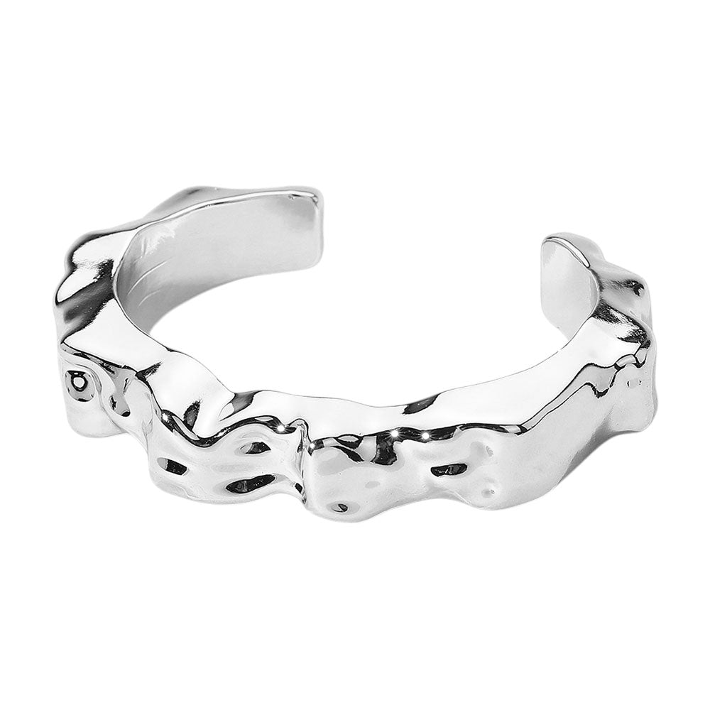 iLLASPARKZ Textured Chunky Metal Cuff Bracelet