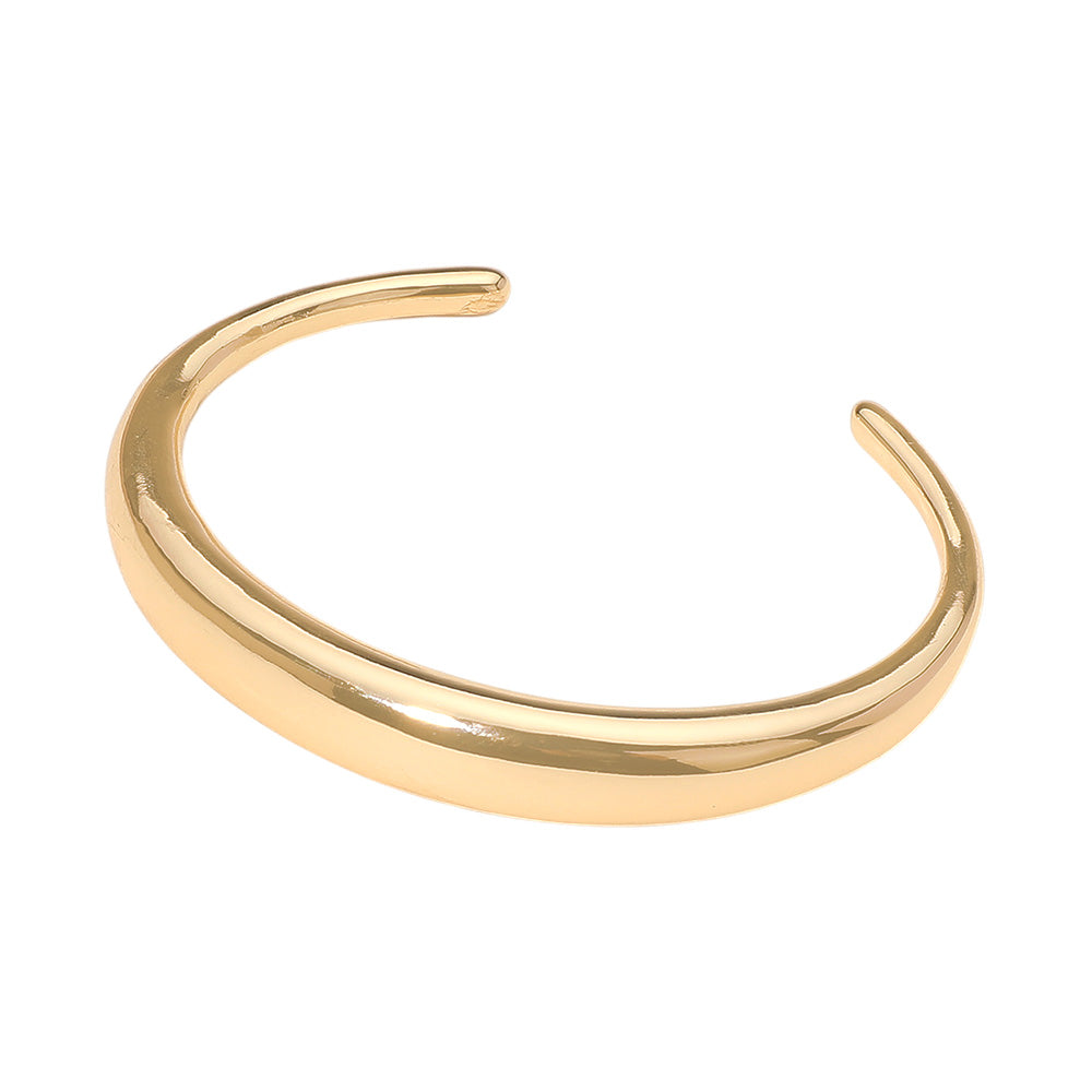 iLLASPARKZ Classic Polished Metal Cuff Bracelet