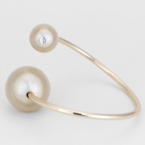 iLLASPARKZ Asymmetrical Pearl Cuff Bracelet