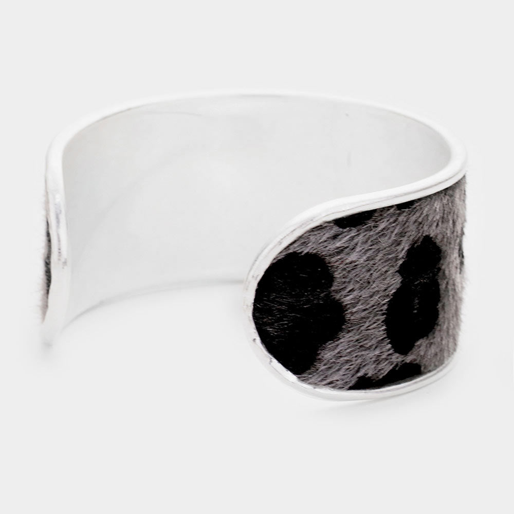 iLLASPARKZ Leopard Pattern Wide Cuff Bracelet