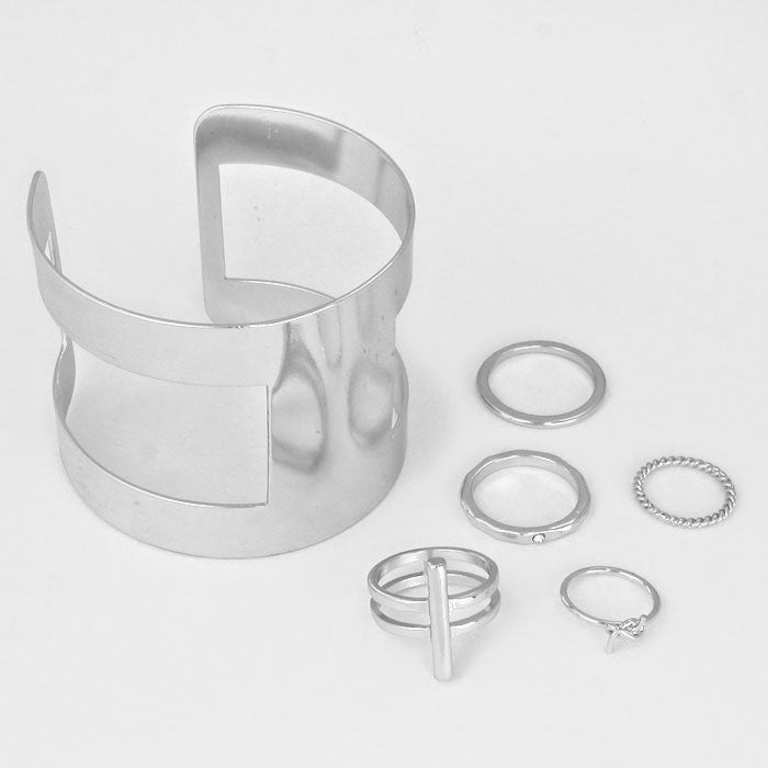 iLLASPARKZ Cage Cuff Bracelet With Rings