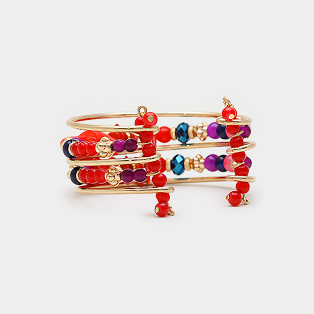 iLLASPARKZ Irregular Stone Cuff Bracelet