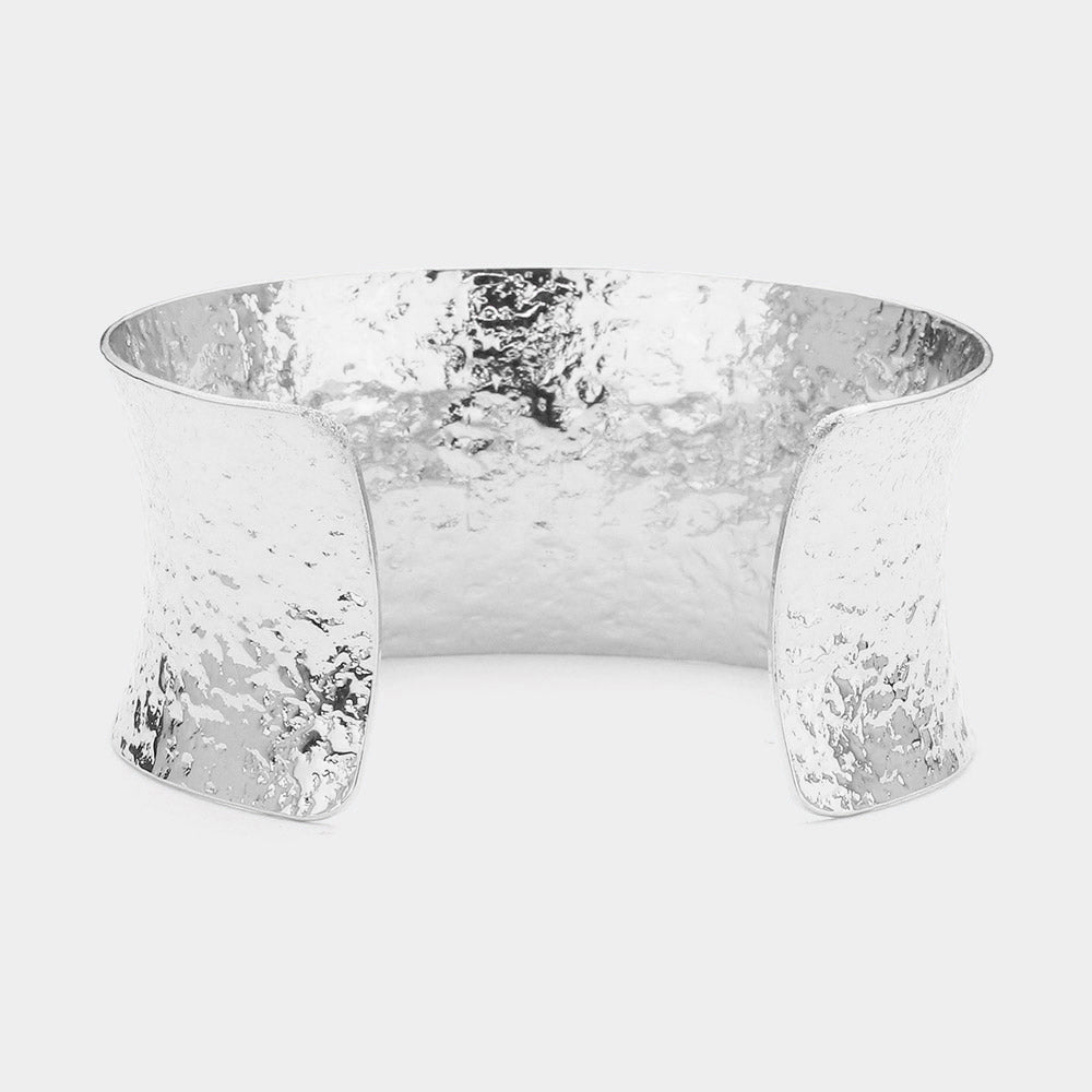 iLLASPARKZ Textured Metal Cuff Bracelet