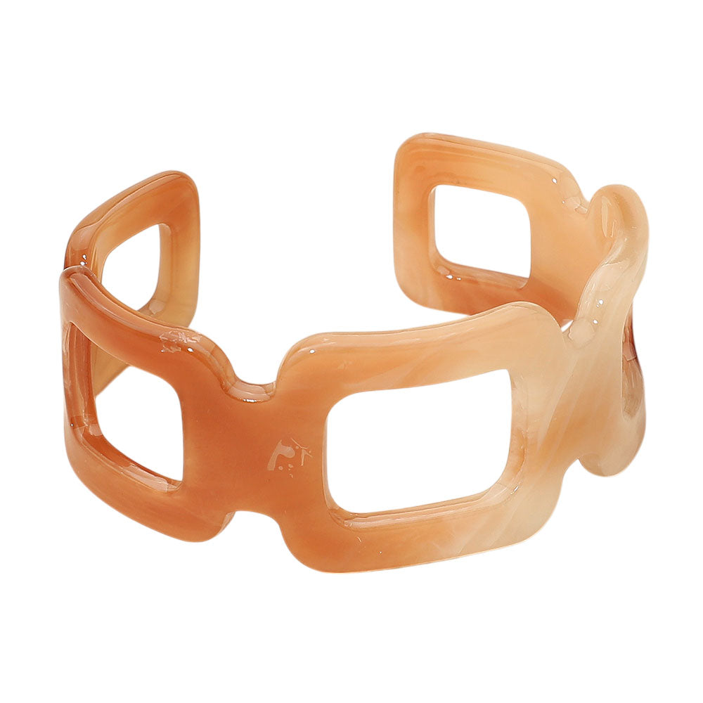 iLLASPARKZ Celluloid Acetate Open Link Cuff Bracelet