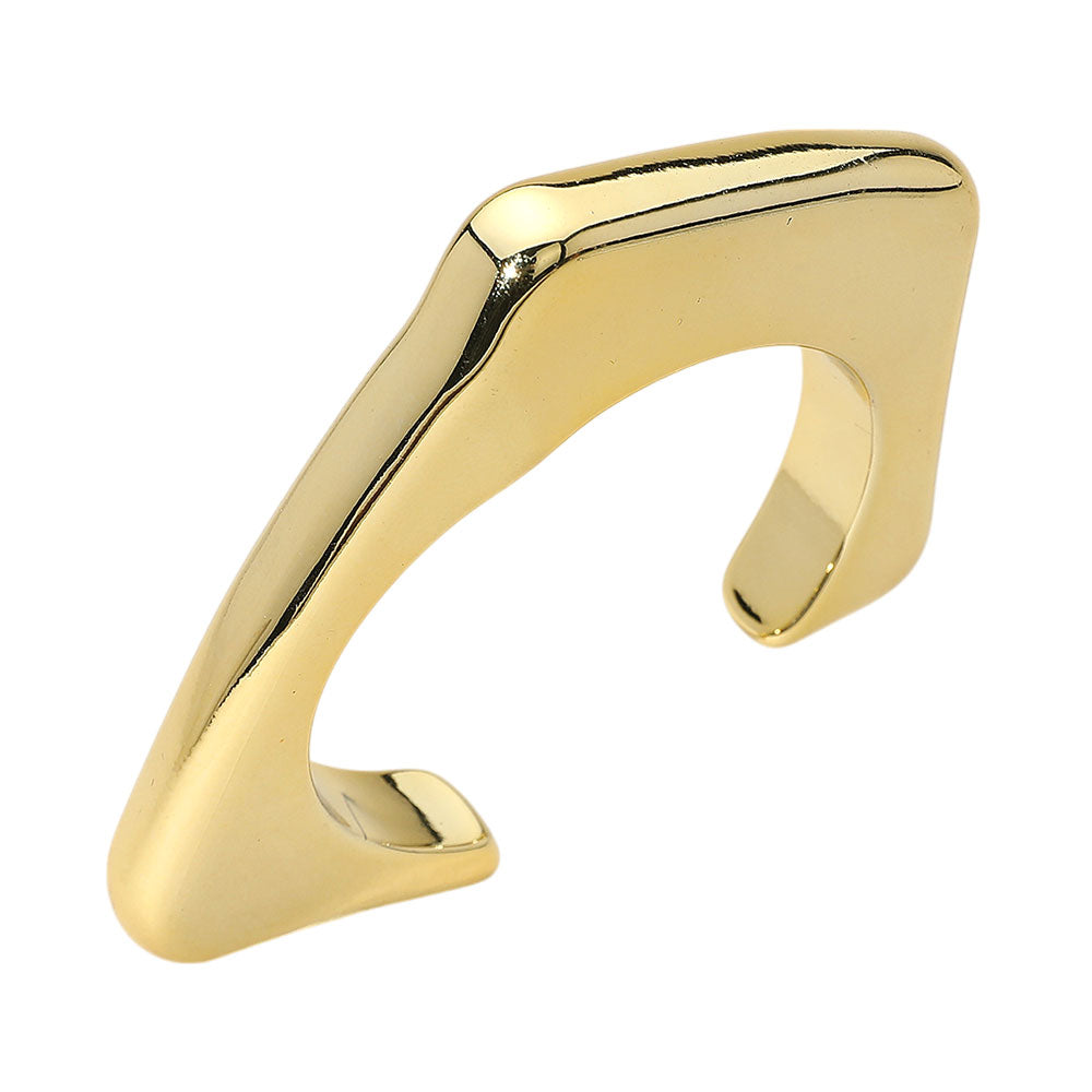 iLLASPARKZ Geometric Metal Flat Cuff Bracelet