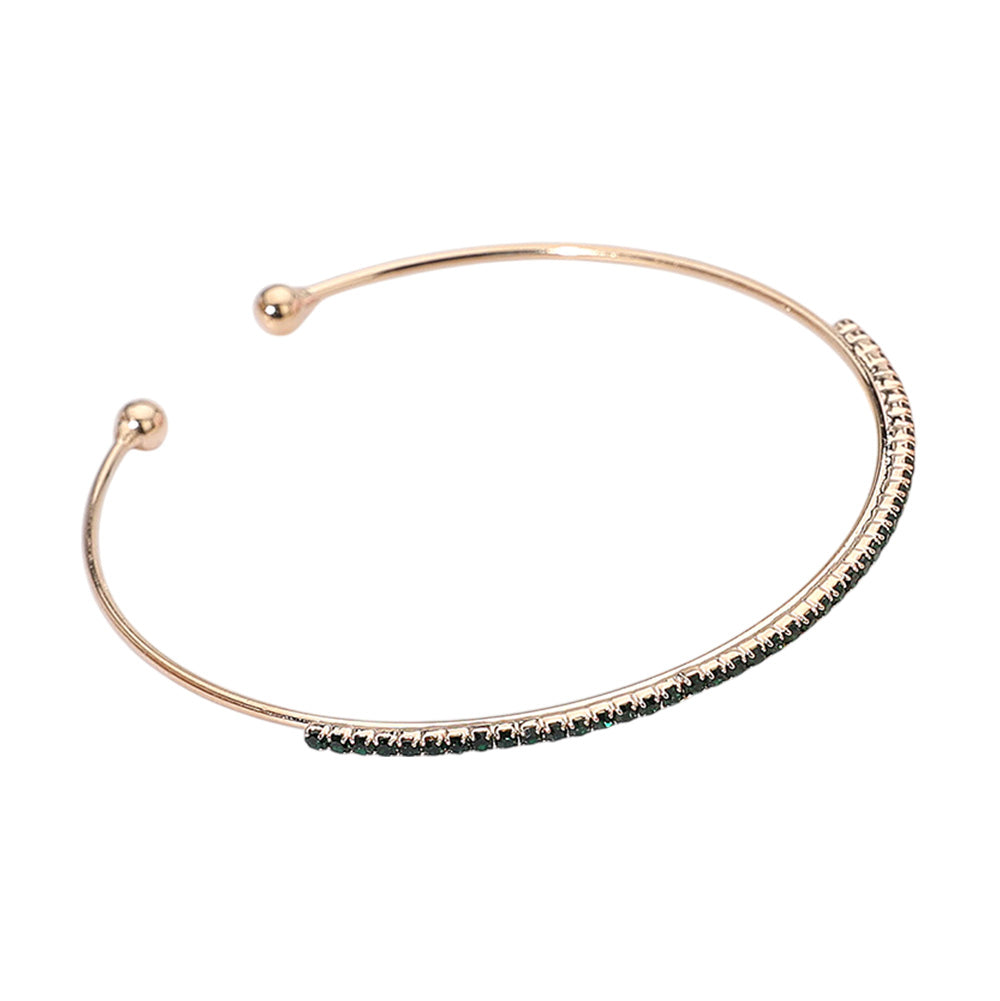 iLLASPARKZ CZ Stone Paved Bar Evening Cuff Bracelet