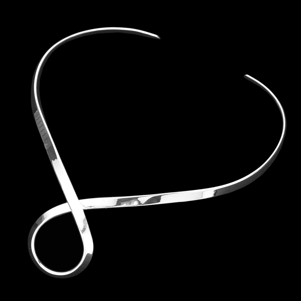 iLLASPARKZ Swirl Metal Choker Necklace