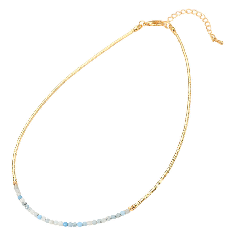 iLLASPARKZ Faceted Beaded Choker Necklace