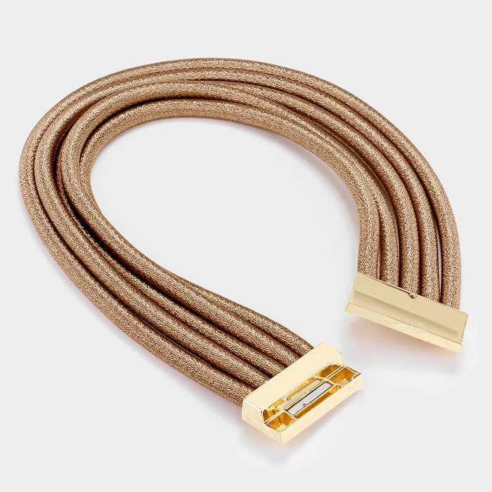 iLLASPARKZ Multi-tier metallic choker necklace
